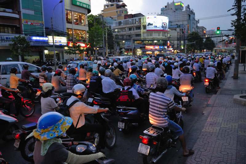 Busy streets saigon