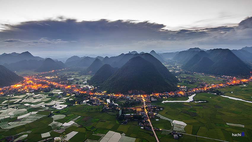 When paddy fields cast a golden glow in northern Vietnam