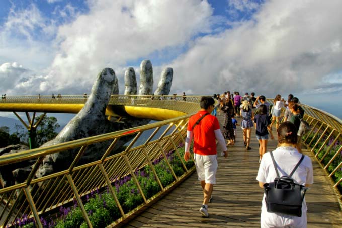 In the hands of the gods: Vietnam's Golden Bridge goes viral