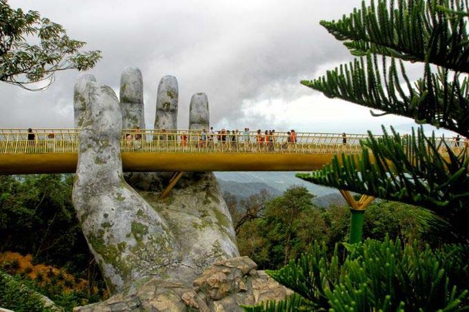 In the hands of the gods: Vietnam's Golden Bridge goes viral