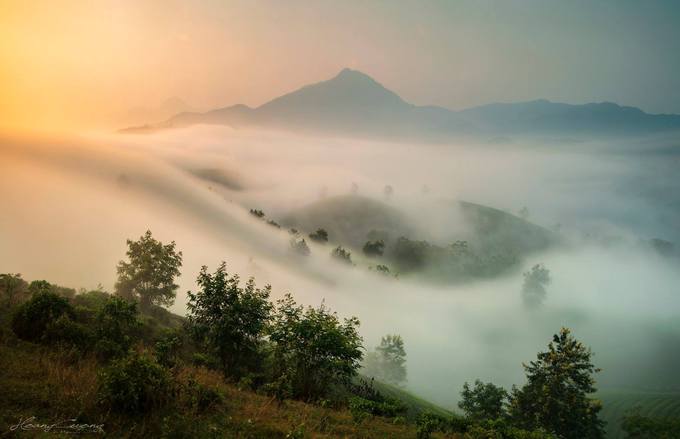 Stuff of dreams: stunning vistas of Long Coc tea hills